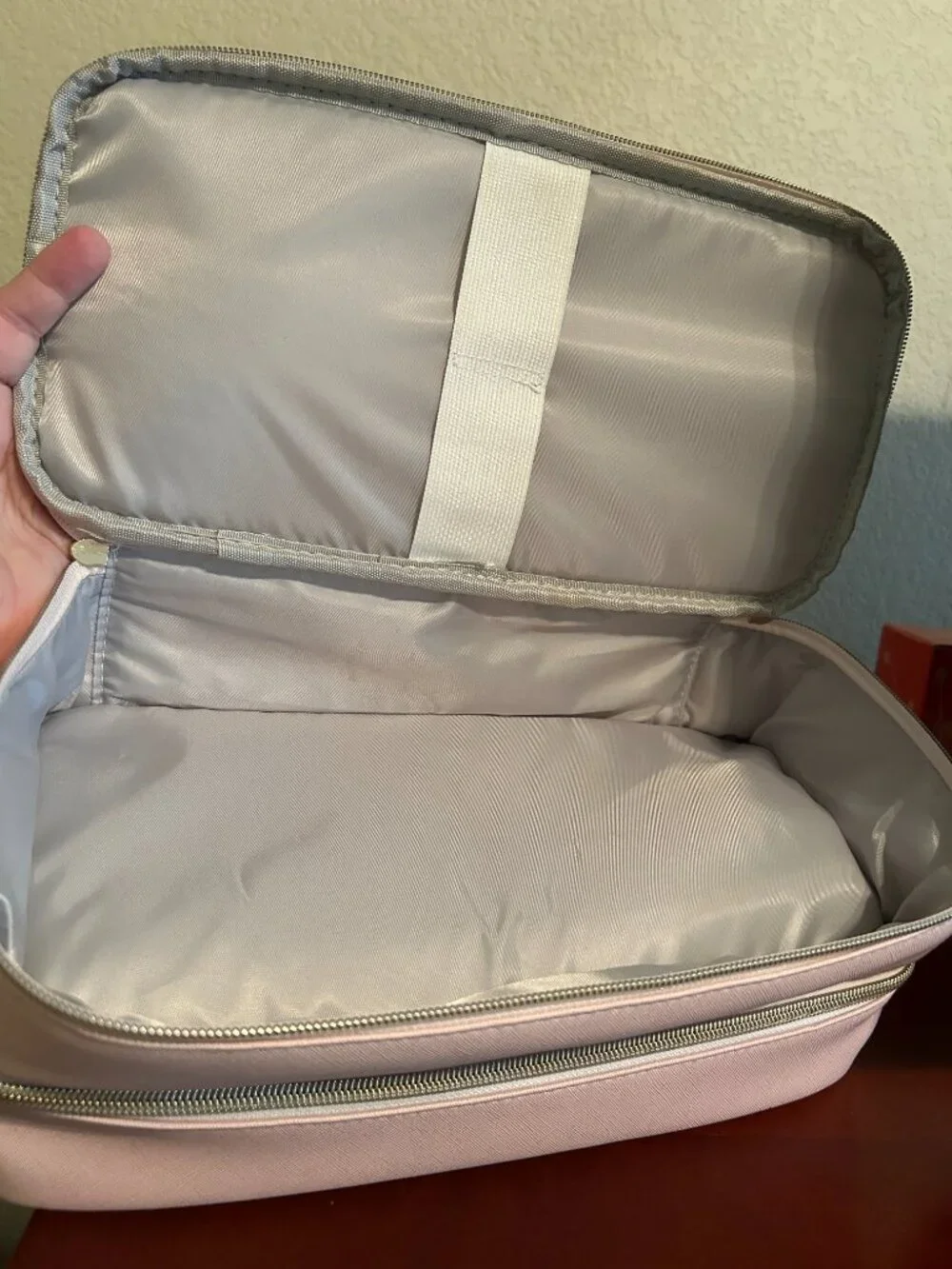 Double Decker Hair Tool Travel Case - Pink - Size 13